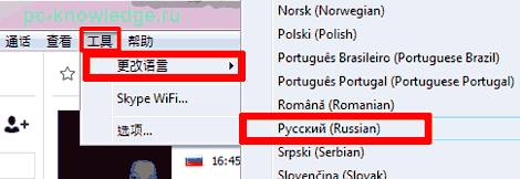 как поменять язык в скайпе как поменять язык в скайпе